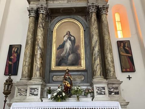 Oltar Brezmadežne v stolnici (foto: arhiv ZRS Koper)