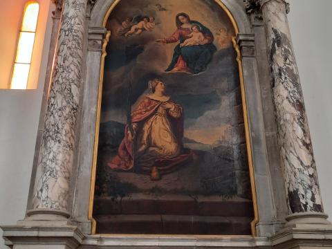 Oltarna slika sv. Barbare, zavetnice topničarjev